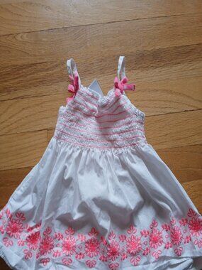 3T Healthtex White and Pink Spring dress